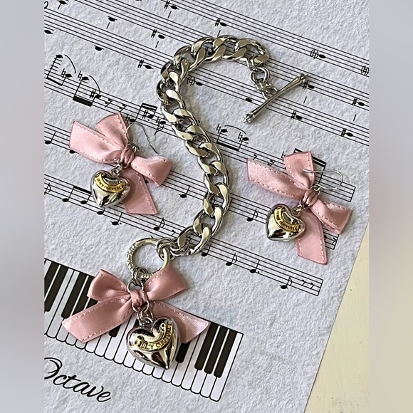 Juicy Couture Jewelry - Like NEW!! Bracelet and Earring Y2K OOAK Set Juicy Couture